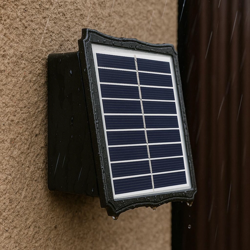 LAMPARA SOLAR DE PARED CON PROYECCIÓN SOBLE - 4