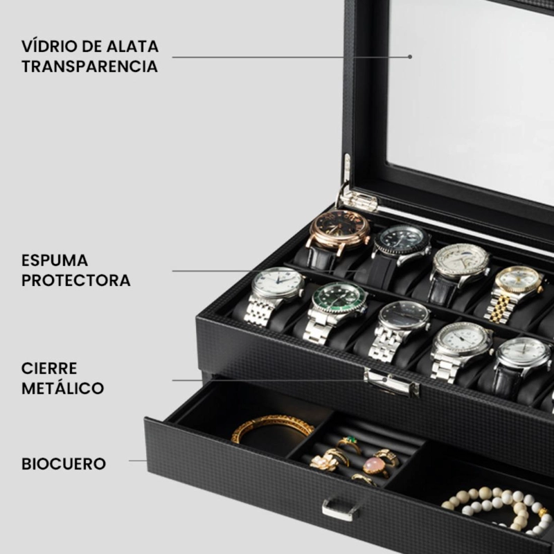 ORGANIZADOR DE RELOJES LENTES JOYAS MOD2 - 3