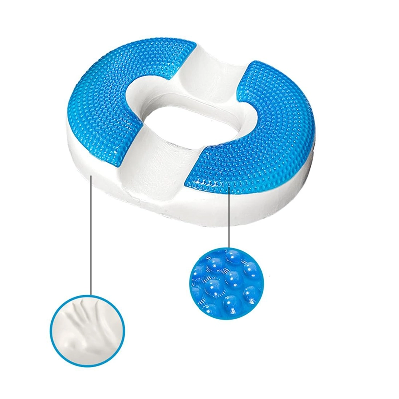COJIN PICARON PARA ASIENTO + RESPALDAR LUMBAR MEMORY FOAM GEL TECH - 3