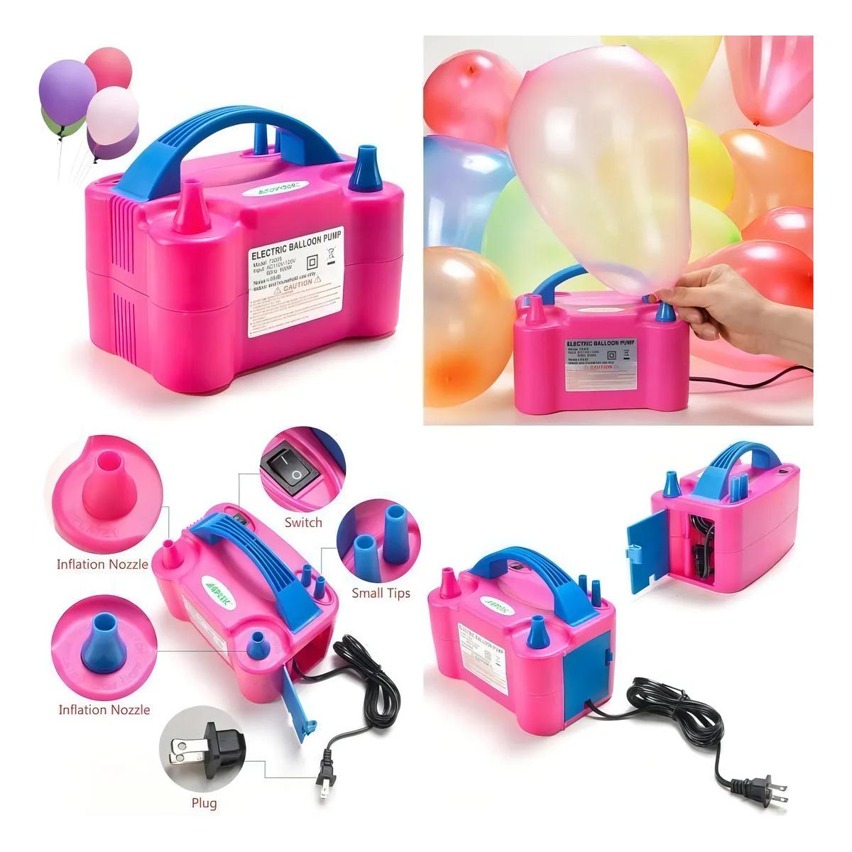 INFLADOR DE GLOBOS ELECTRICO DE DOBLE BOQUILLA - 5
