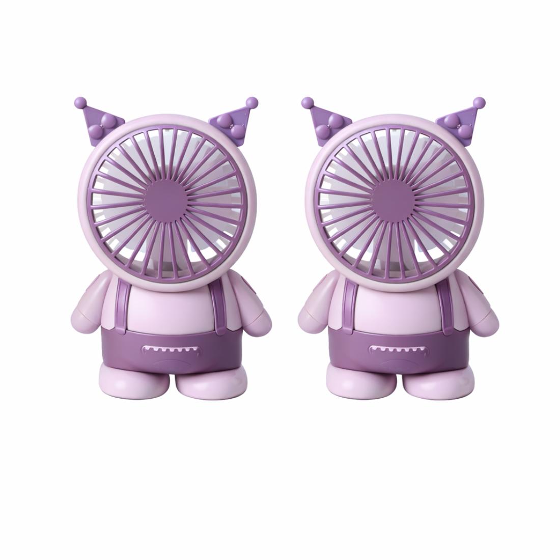 2X VENTILADOR PORTATIL RECARGABLE Y POTENTE - 1