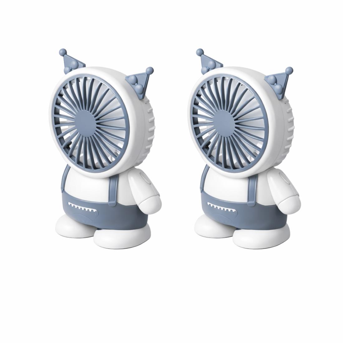 2X VENTILADOR PORTATIL RECARGABLE Y POTENTE - 2