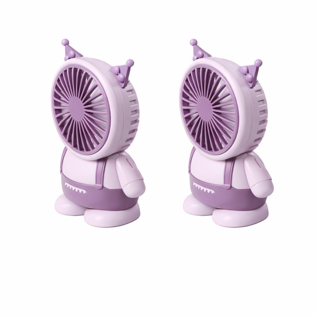 2X VENTILADOR PORTATIL RECARGABLE Y POTENTE - 2