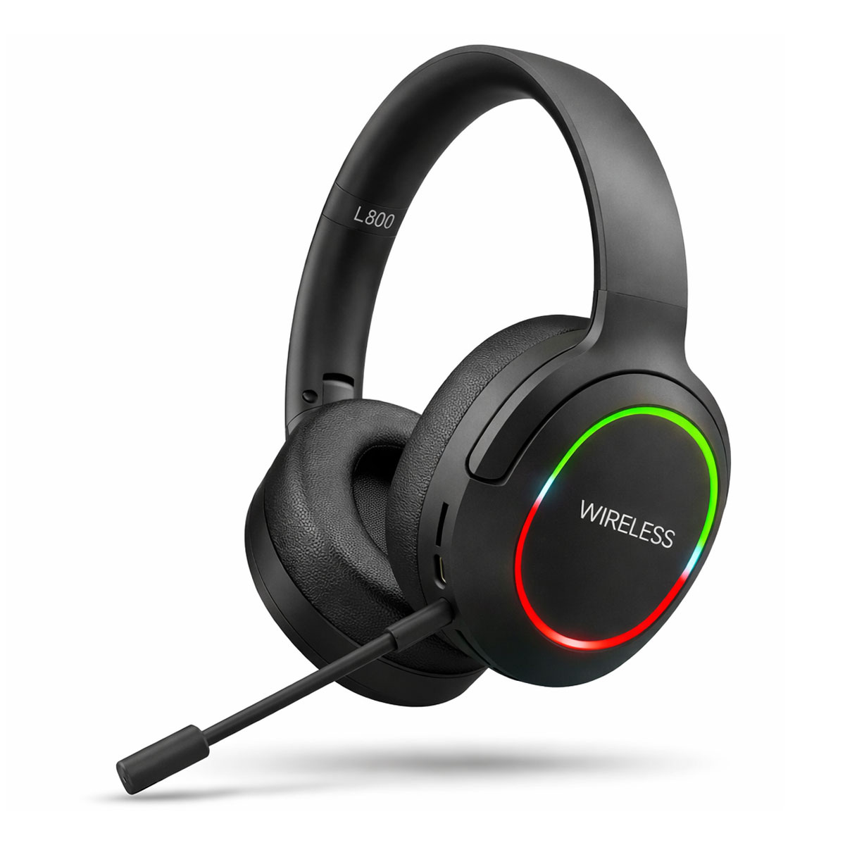 AUDIFONOS GAMER INALAMBRICOS BLUETOOTH CON MICROFONO LUZ RGB - 3
