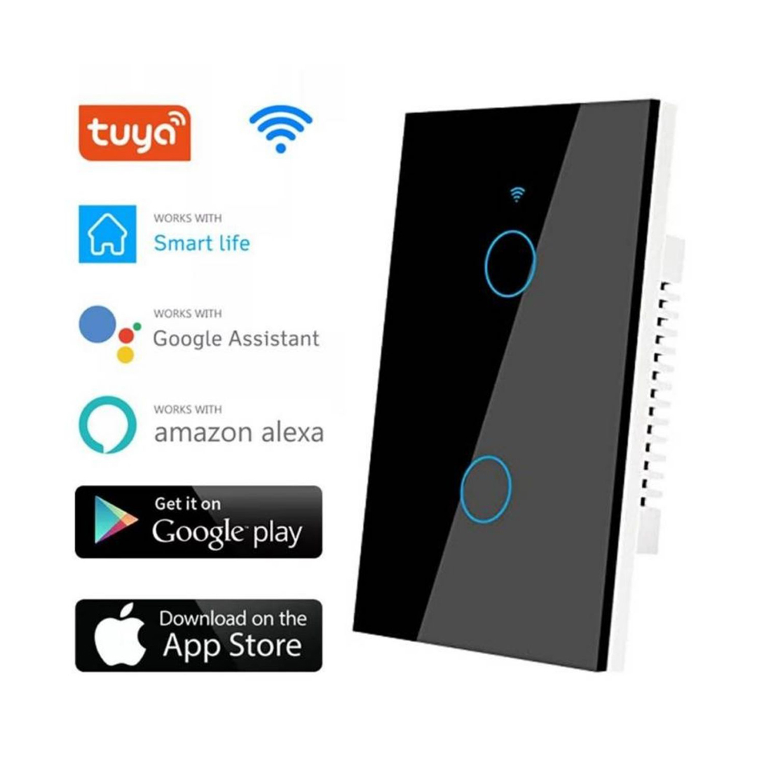 SWITCH INTELIGENTE WIFI 2 TOMA – CONTROL POR VOZ ALEXA GOOGLE HOME - 5