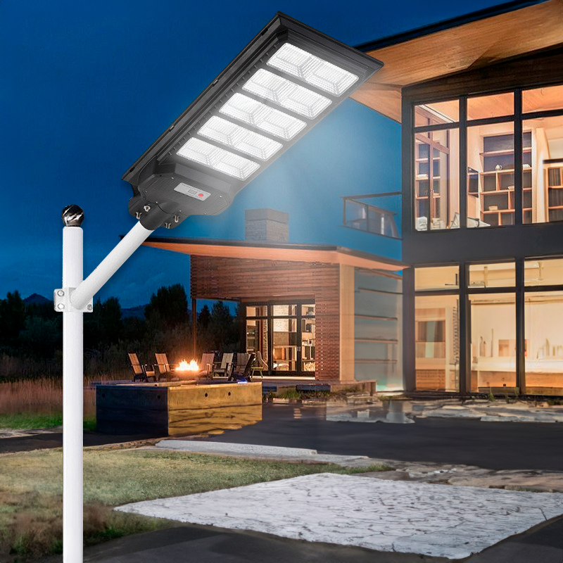 LÁMPARA SOLAR PARA POSTE 200W | 600 LEDS DE ALTA ILUMINACIÓN | ALUMBRADO PÚBLICO EXTERIOR - 3