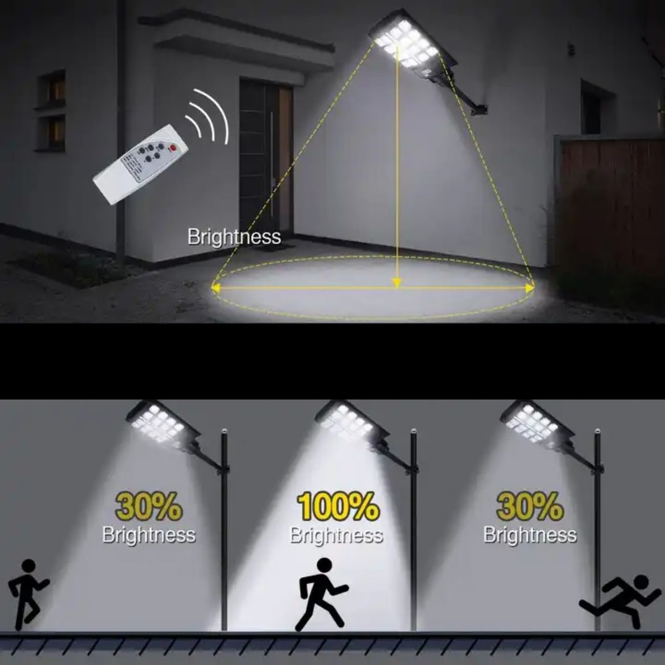 LÁMPARA SOLAR PARA POSTE 200W | 600 LEDS DE ALTA ILUMINACIÓN | ALUMBRADO PÚBLICO EXTERIOR - 5