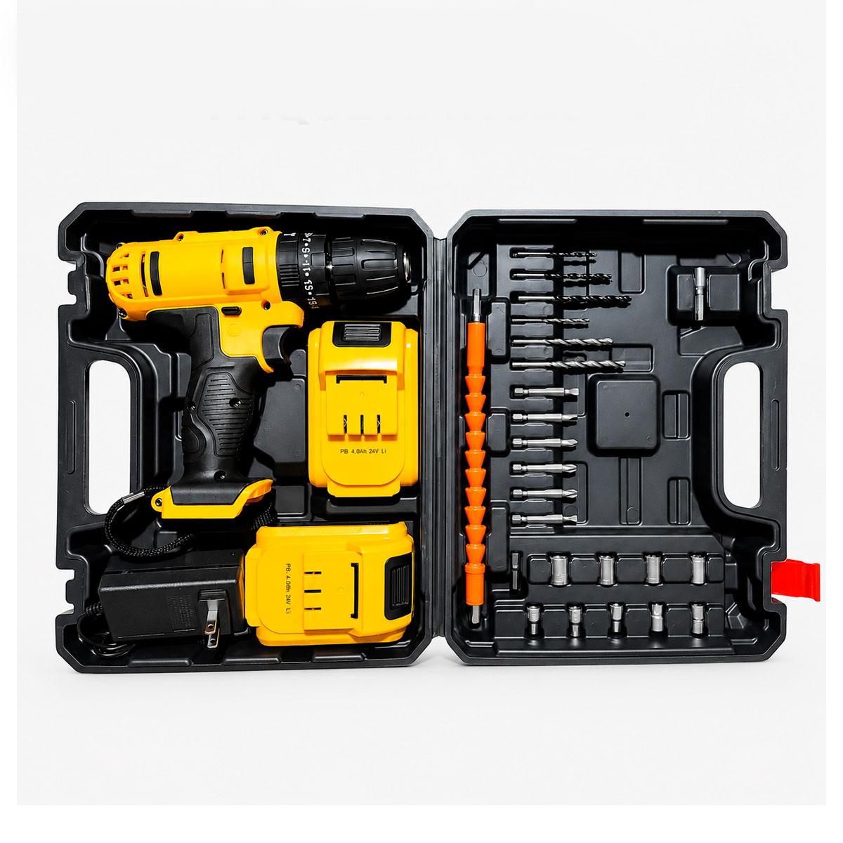 TALADRO ATORNILLADOR 180V INALAMBRICO DESTORNILLADOR CON ESTUCHE - 4