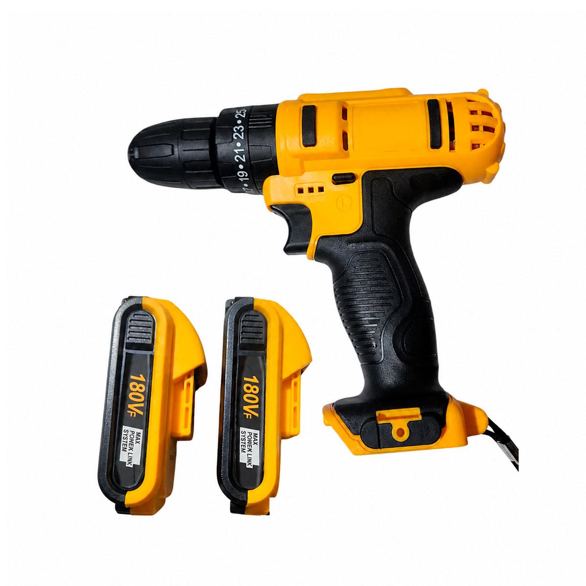 TALADRO ATORNILLADOR 180V INALAMBRICO DESTORNILLADOR CON ESTUCHE - 5