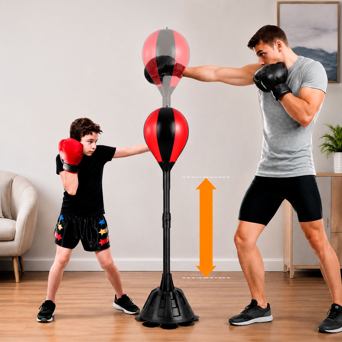 PERA DE BOX PARA ENTRENAMIENTO CON ALTURA REGULABLE - 1