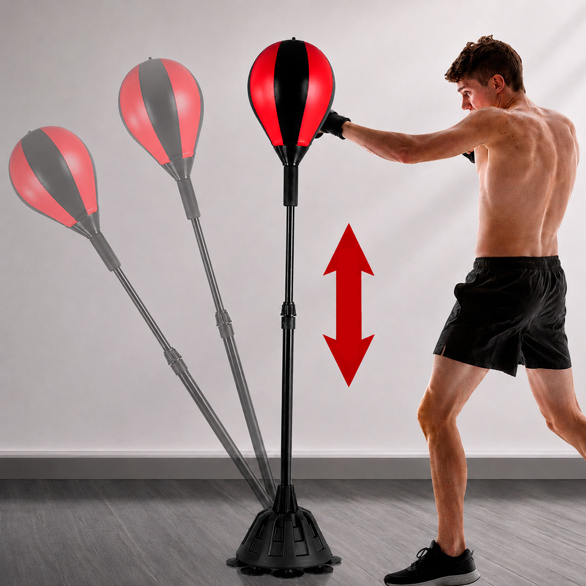 PERA DE BOX PARA ENTRENAMIENTO CON ALTURA REGULABLE - 3
