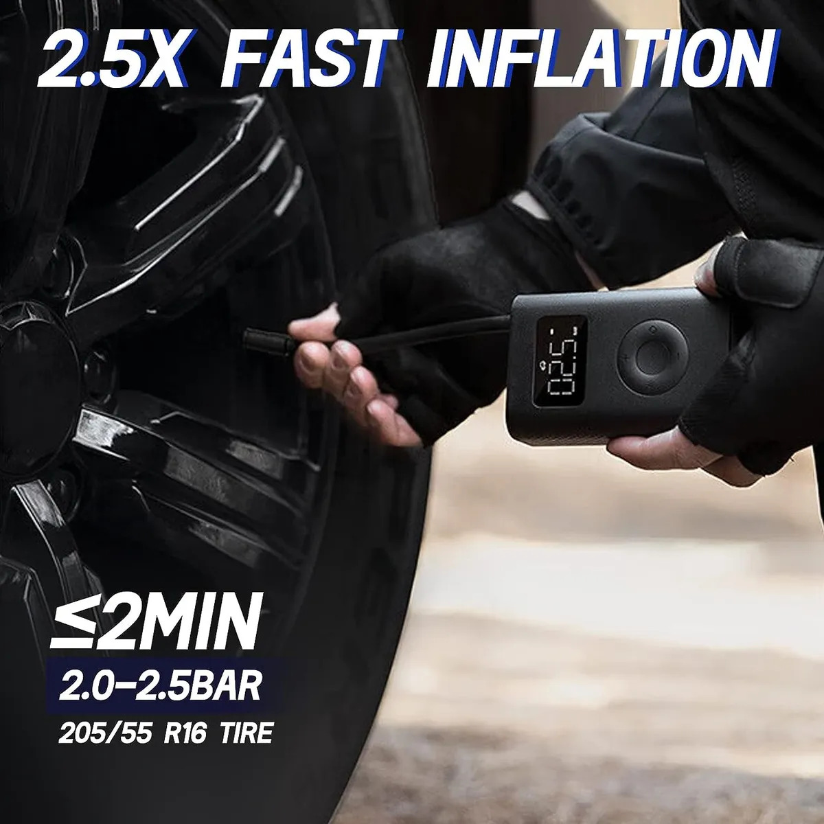 COMPRESOR PORTÁTIL INALÁMBRICO 12V 150 PSI MOD2 - 6