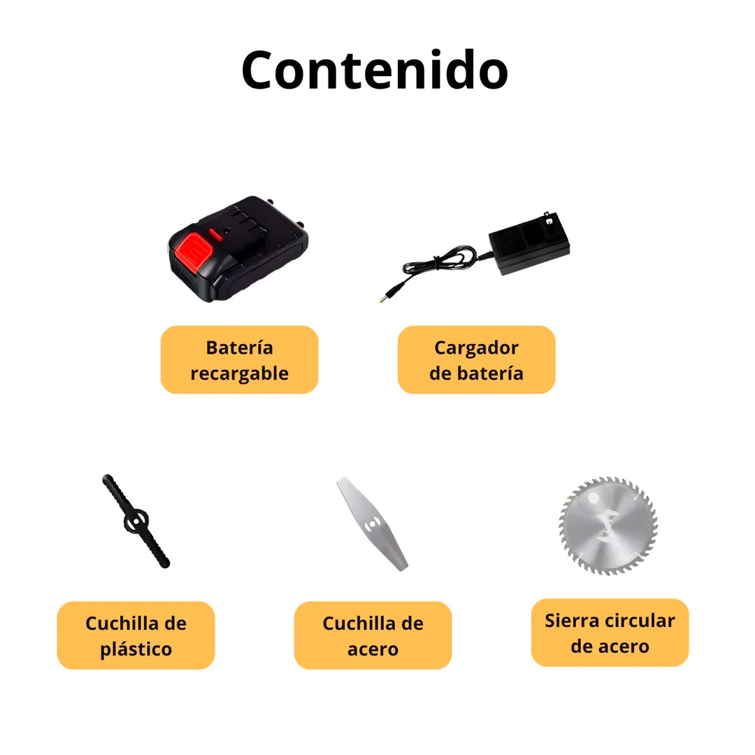 CORTADORA DE CÉSPED INALÁMBRICA MULTIFUNCIÓN - 4