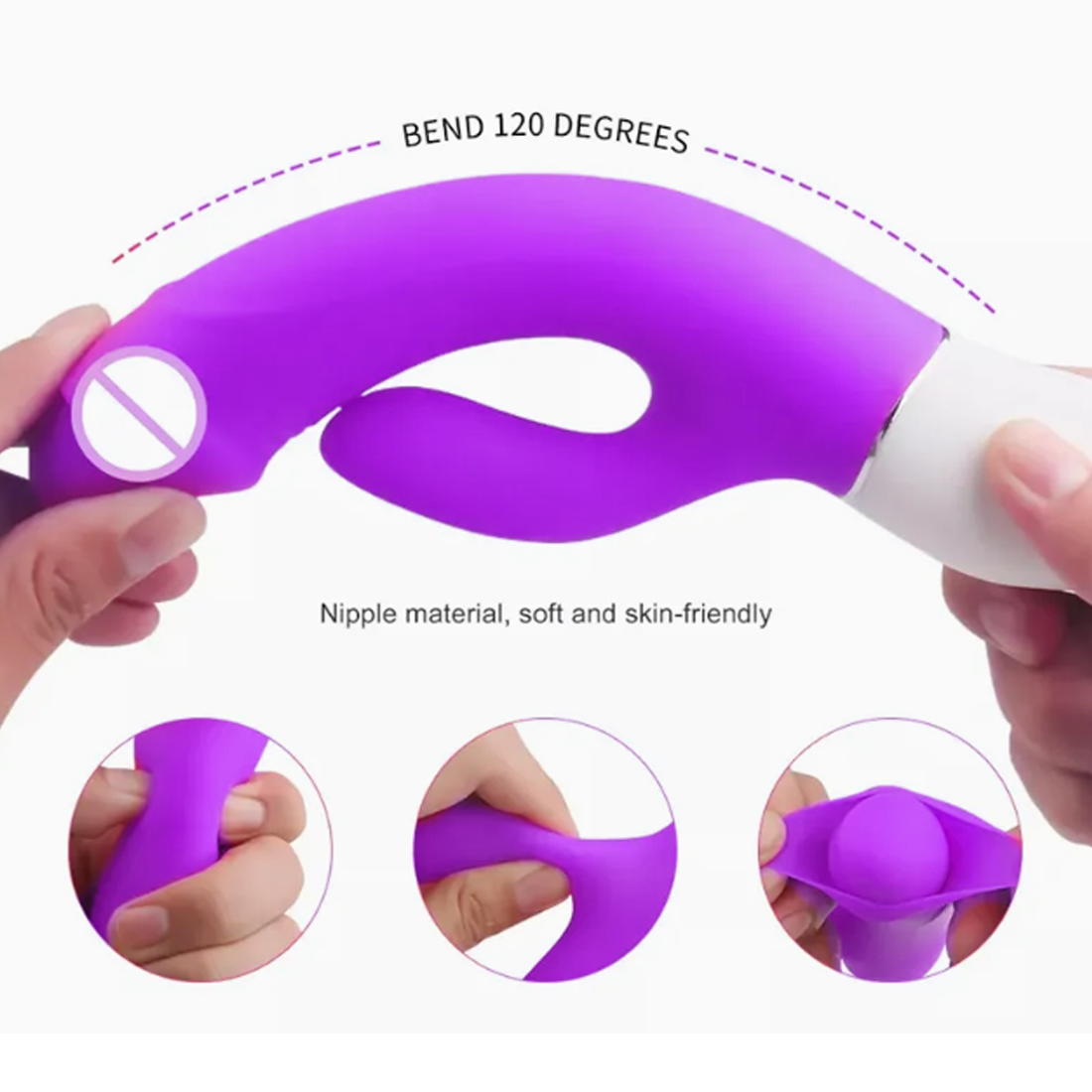 ESTIMULADOR VIBRADOR RECARGABLE BIENESTAR ÍNTIMO - 5
