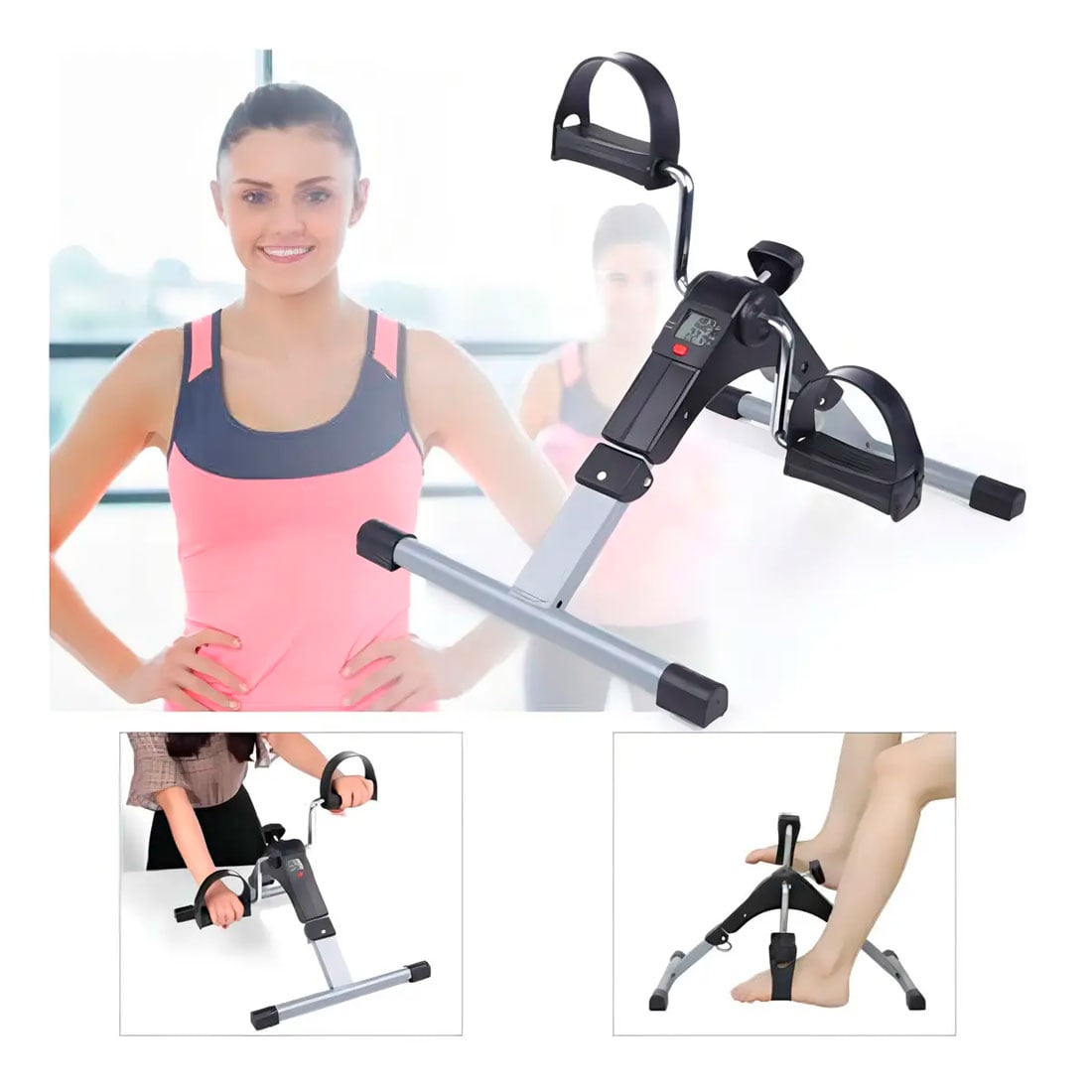 PEDALERA PORTÁTIL PARA ACTIVAR PIERNAS Y BRAZOS DESDE CASA - 2