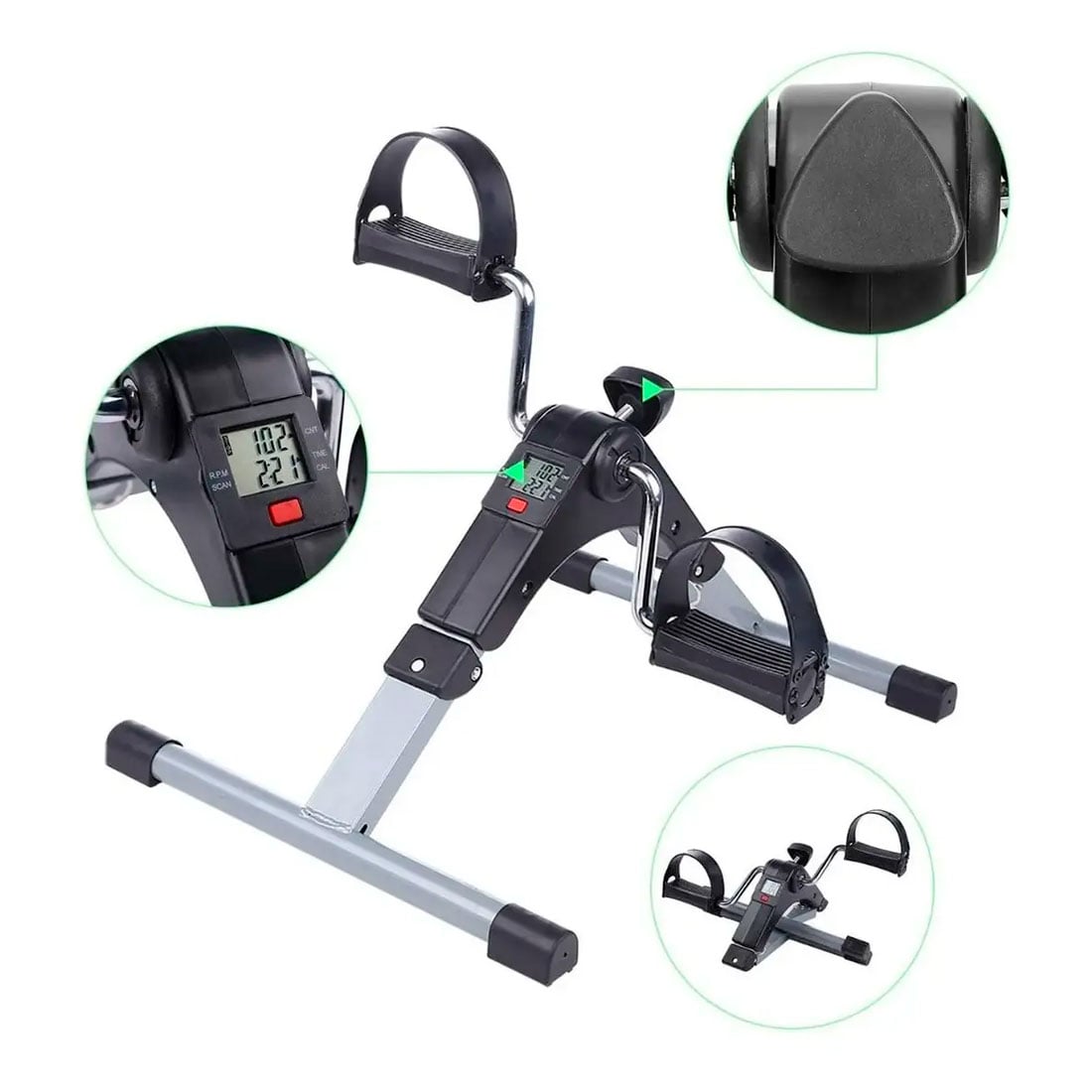 PEDALERA PORTÁTIL PARA ACTIVAR PIERNAS Y BRAZOS DESDE CASA - 9