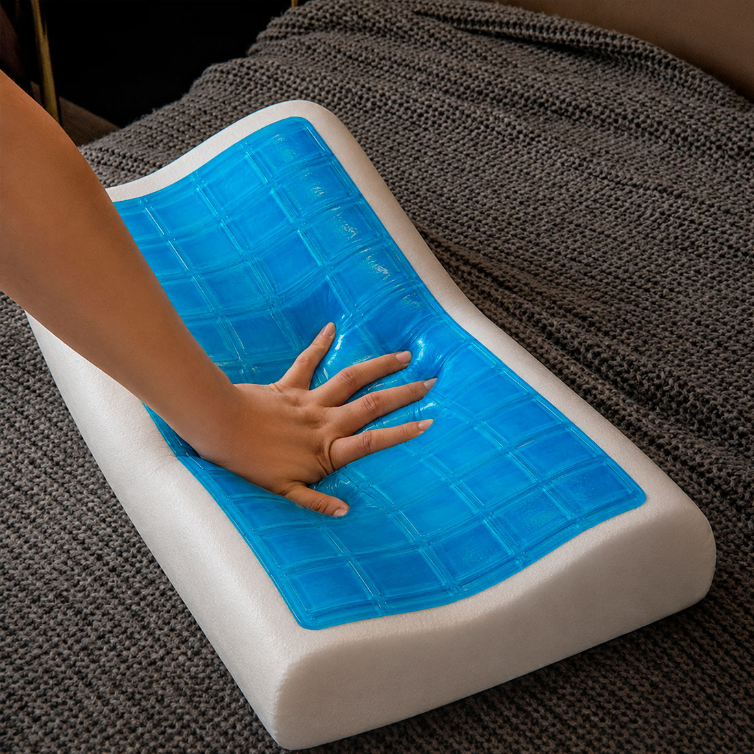 ALMOHADA CERVICAL MEMORY FOAM CON GEL REFRESCANTE - 6