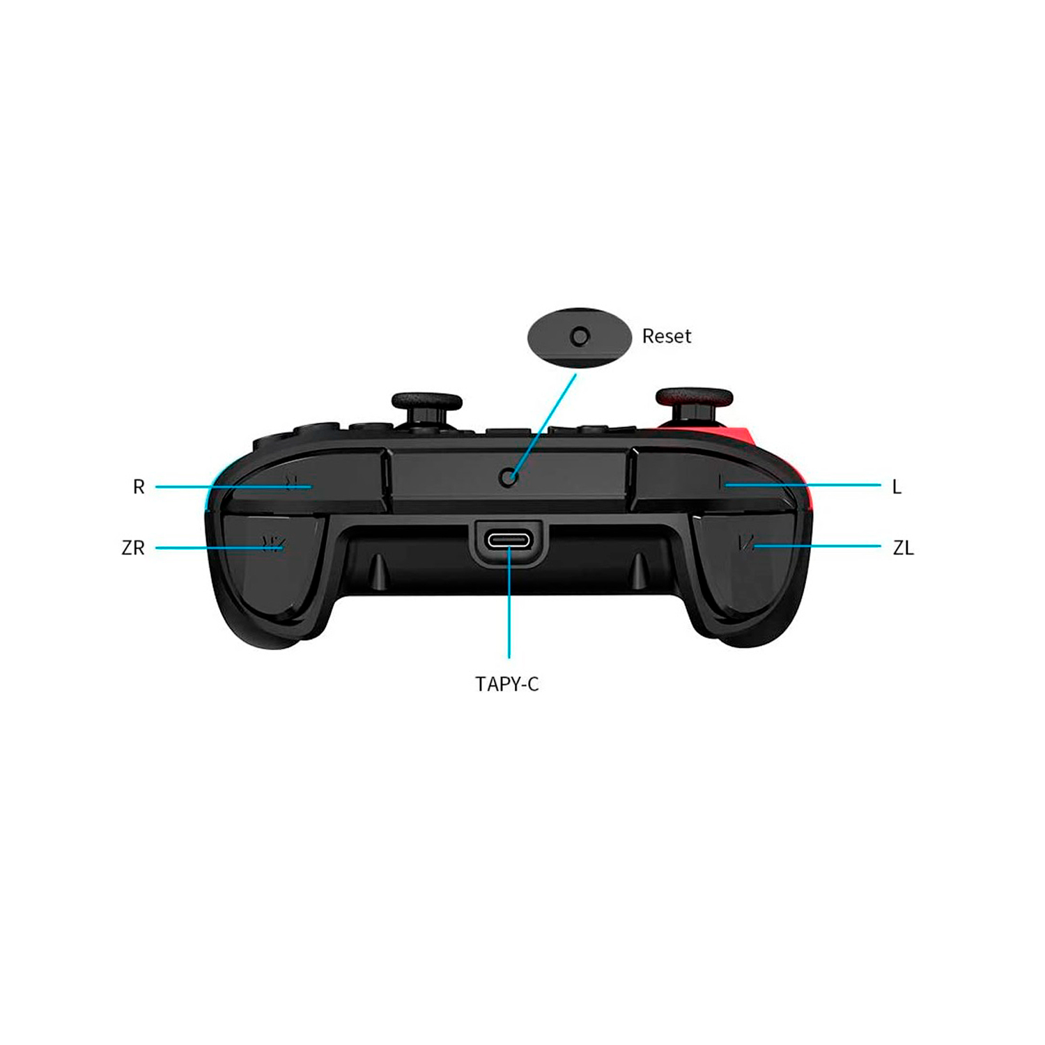 GAMEPAD GENERICO NINTENDO SWITCH PRO - 2