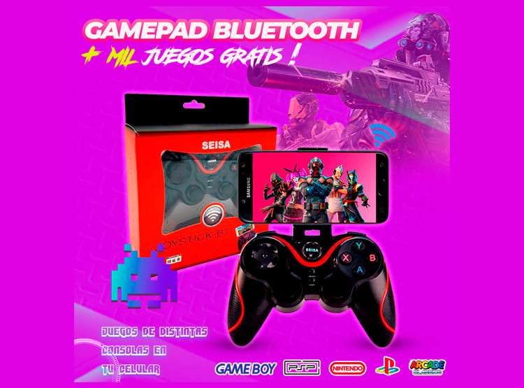 MANDO CONTROL BLUETOOTH PARA CELULARES ANDROID CON SOPORTE - 3