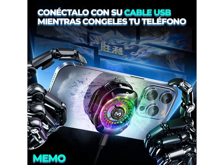 VENTILADOR COOLER PARA TELÉFONO SMARTPHONE CX10 MEMO - 4