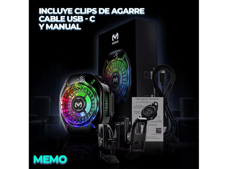 VENTILADOR COOLER PARA TELÉFONO SMARTPHONE CX10 MEMO - 5