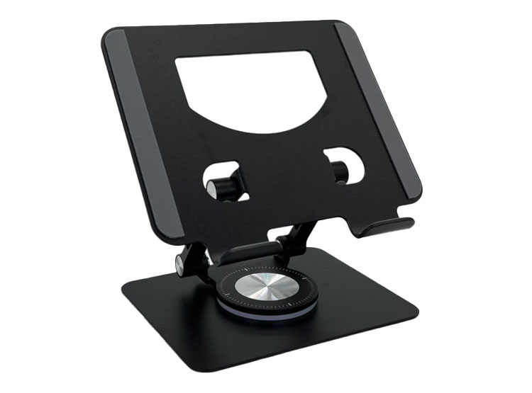 SOPORTE BASE GIRATORIA PARA TELÉFONO Y TABLET HASTA 12' NEGRO - 1