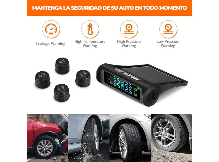 MEDIDOR DE PRESIÓN DE LLANTA PARA AUTO SENSOR TPMS - 3