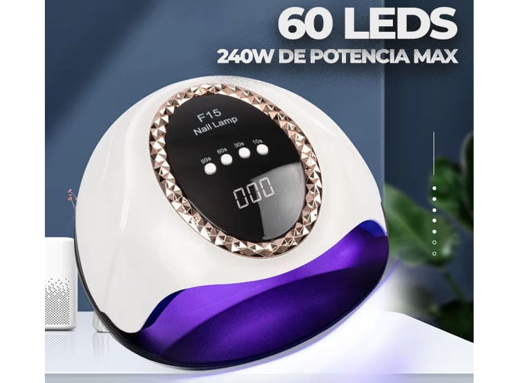 LÁMPARA SECADOR DE UÑAS SUN F15 SEISA 60 LEDS 240W - 3
