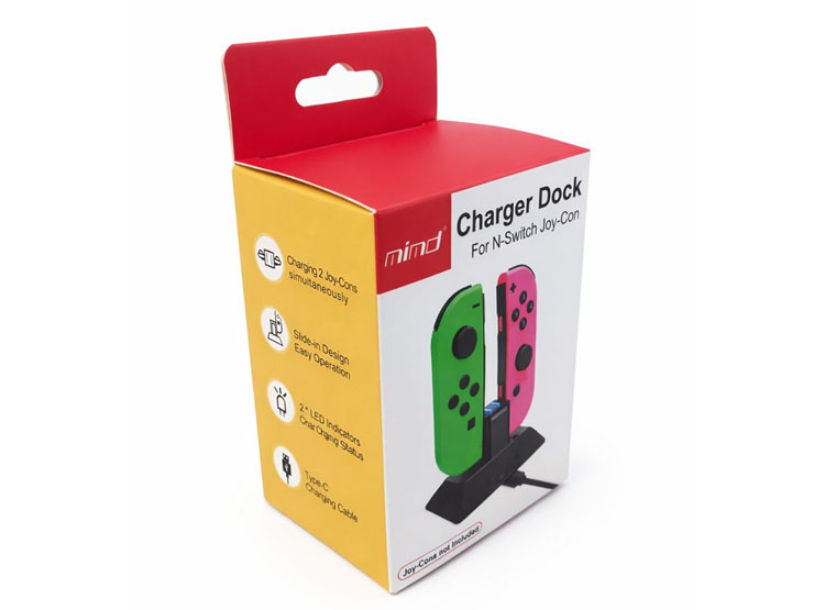CARGADOR PARA MANDOS DE NINTENDO SWITCH Y OLED BASE DE CARGA JOYCONS - 3