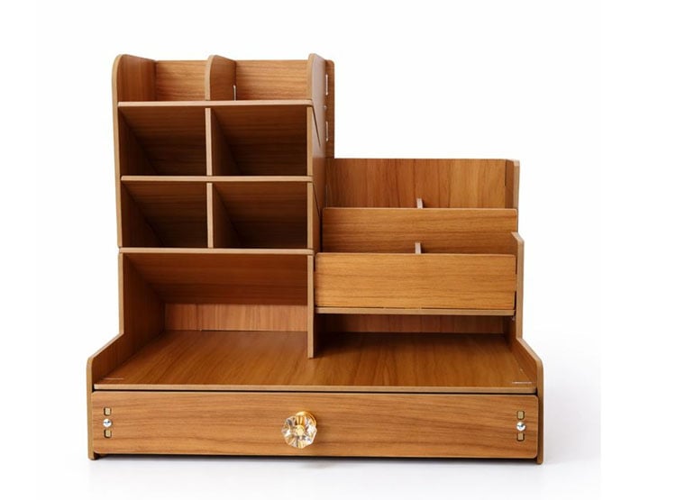 ORGANIZADOR DE ESCRITORIO OFICINA ESTUDIO MDF MADERA PARA ARMAR - 3