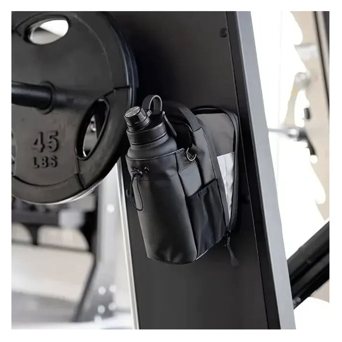 BOLSO MAGNÉTICO PARA GYM PORTA BOTELLA CELULAR TOALLA LLAVES - 4