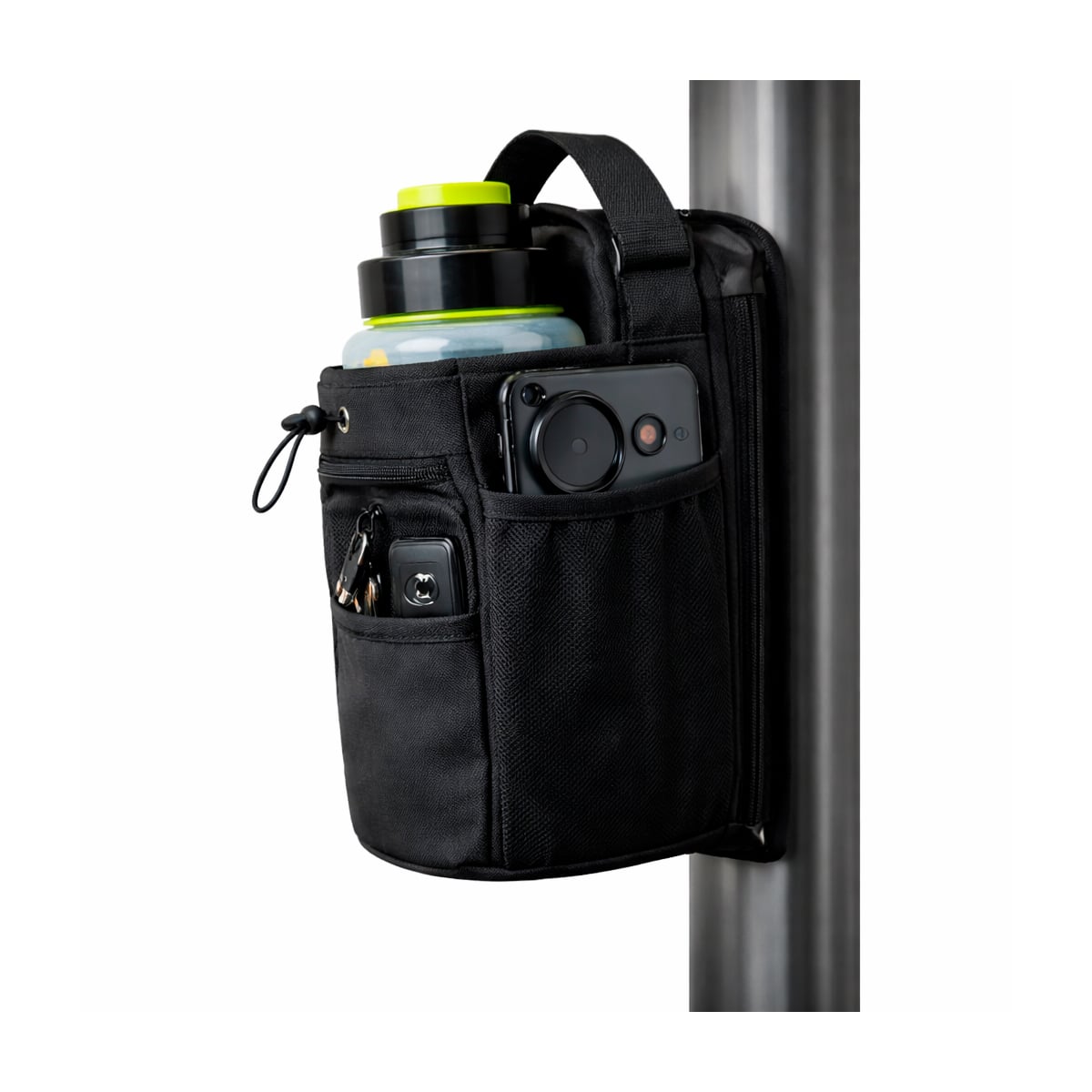BOLSO MAGNÉTICO PARA GYM PORTA BOTELLA CELULAR TOALLA LLAVES - 5
