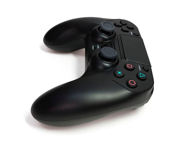 CONTROL GAMEPAD PARA PLAY 4 PS4 Y PC INALÁMBRICO CON VIBRACIÓN NEGRO - 3