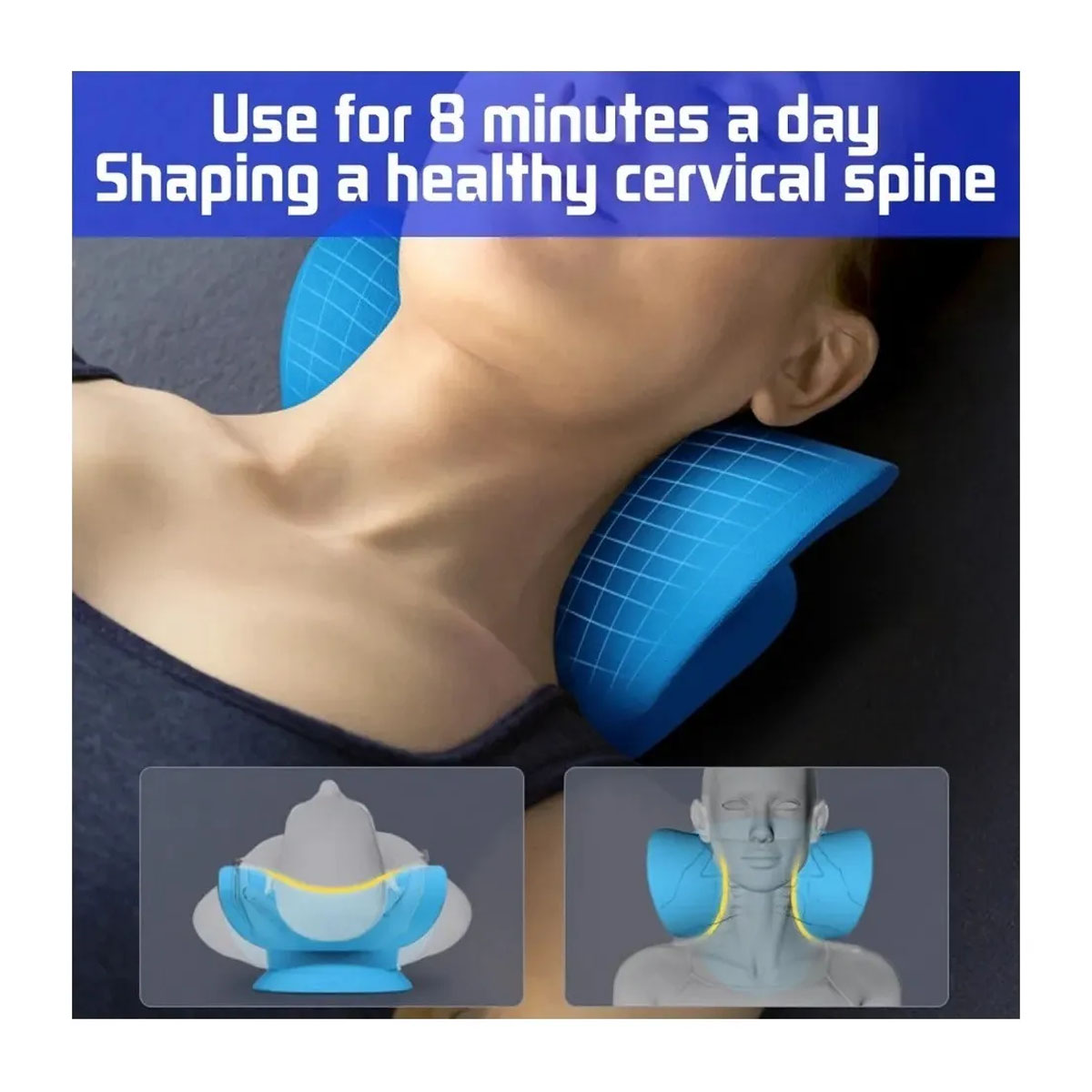 COJIN CERVICAL PARA DESCOMPRESIÓN RELAJANTE DE CUELLO Y HOMBROS - 4
