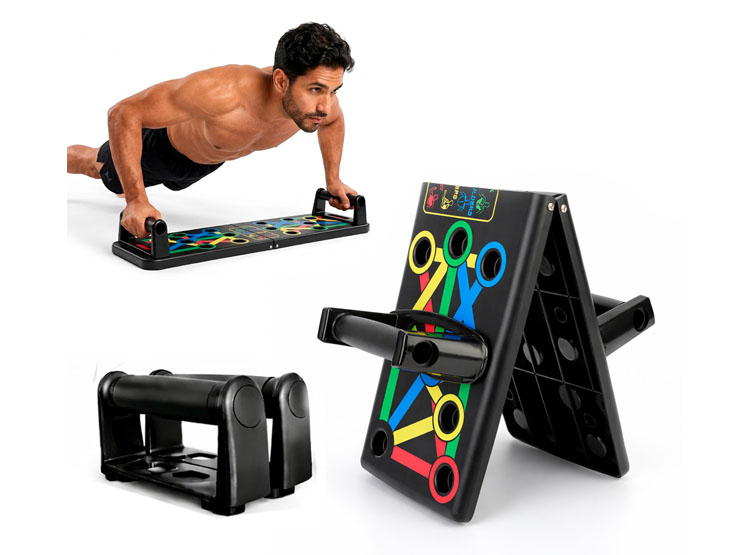 TABLERO DE FLEXIONES PLEGABLE PUSH UP MULTIFUNCIONAL FITNESS - 1