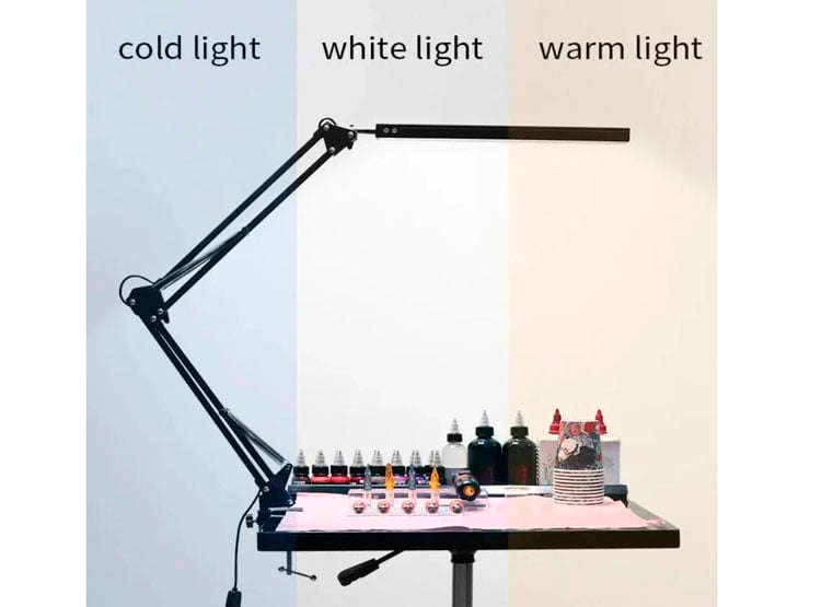 LAMPARA DE ESCRITORIO ARTICULADA LED USB LUZ CALIDA Y FRIA - 3