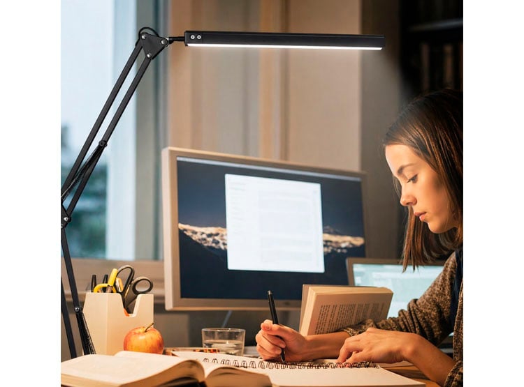 LAMPARA DE ESCRITORIO ARTICULADA LED USB LUZ CALIDA Y FRIA - 5