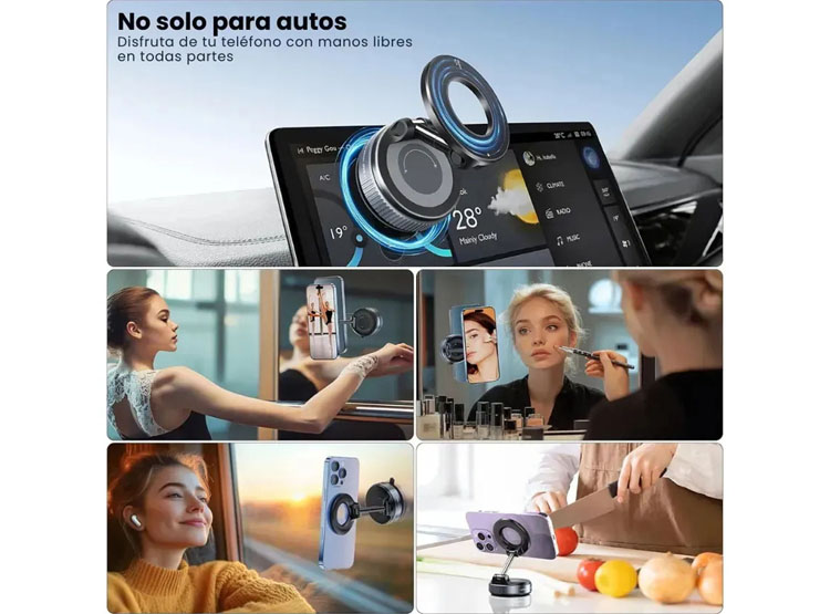 SOPORTE DE TELEFONO MAGNETICO JONONSER K007 AJUSTABLE - 2