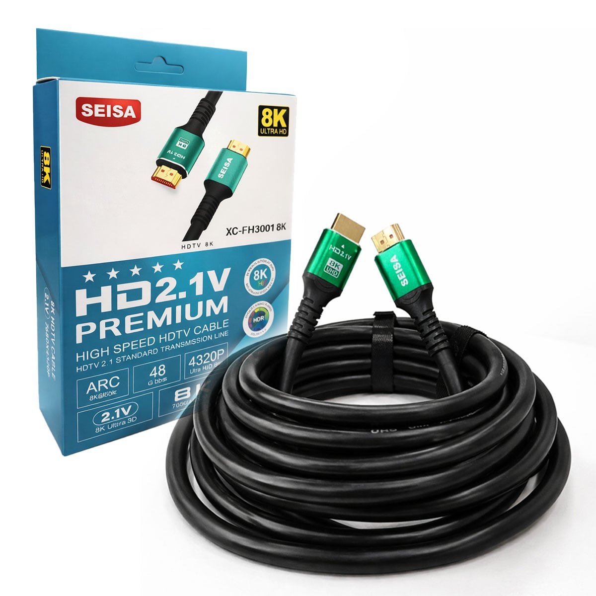 CABLE HDMI 2.1 ULTRA 8K HD HDR ALTA VELOCIDAD DE 3 METROS - 1