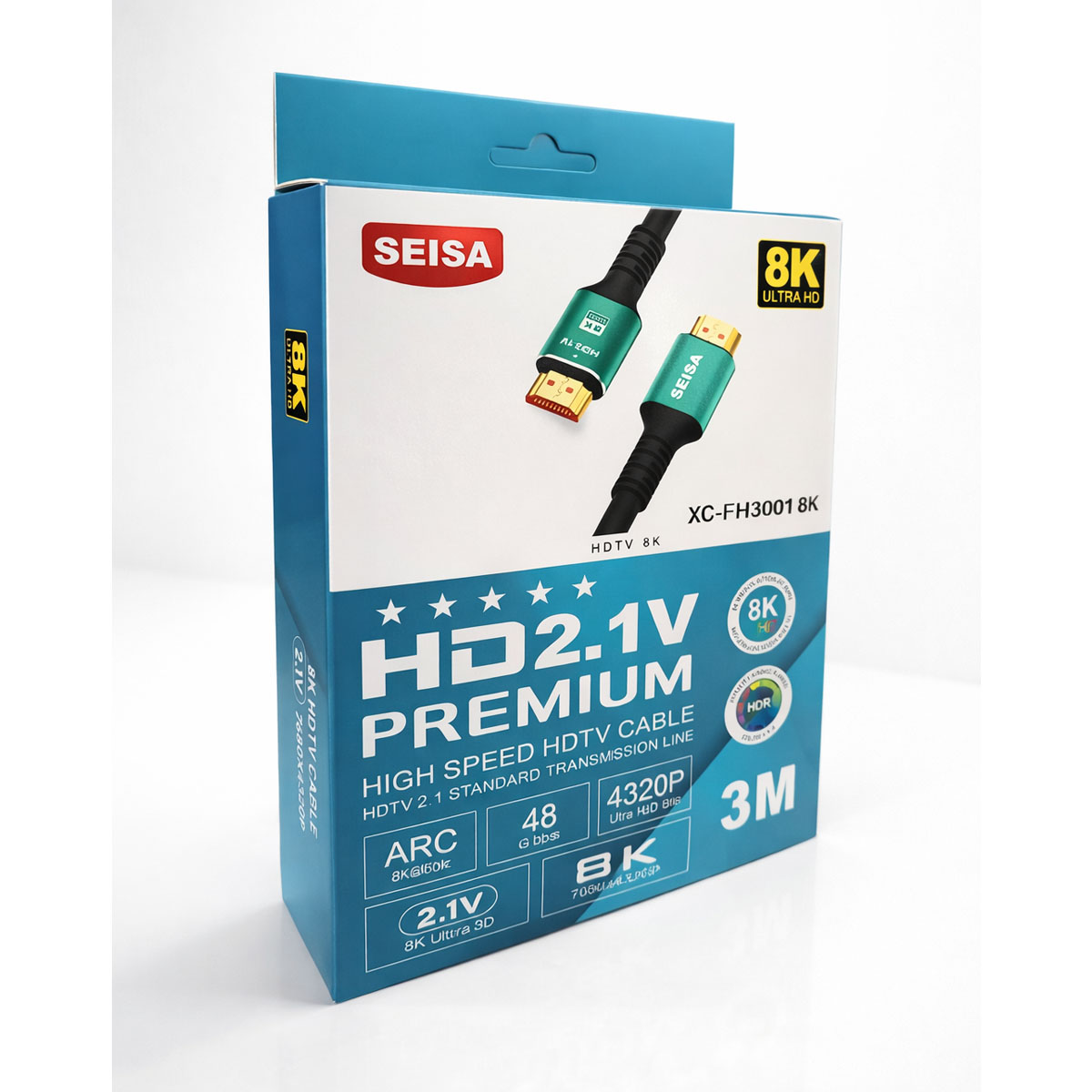 CABLE HDMI 2.1 ULTRA 8K HD HDR ALTA VELOCIDAD DE 3 METROS - 6
