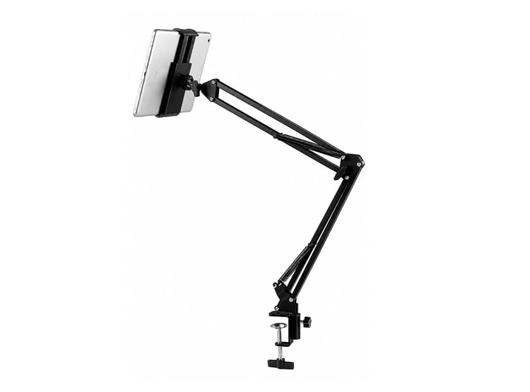 SOPORTE DE BRAZO AJUSTABLE PARA TABLET Y CELULAR DE ESCRITORIO - 5