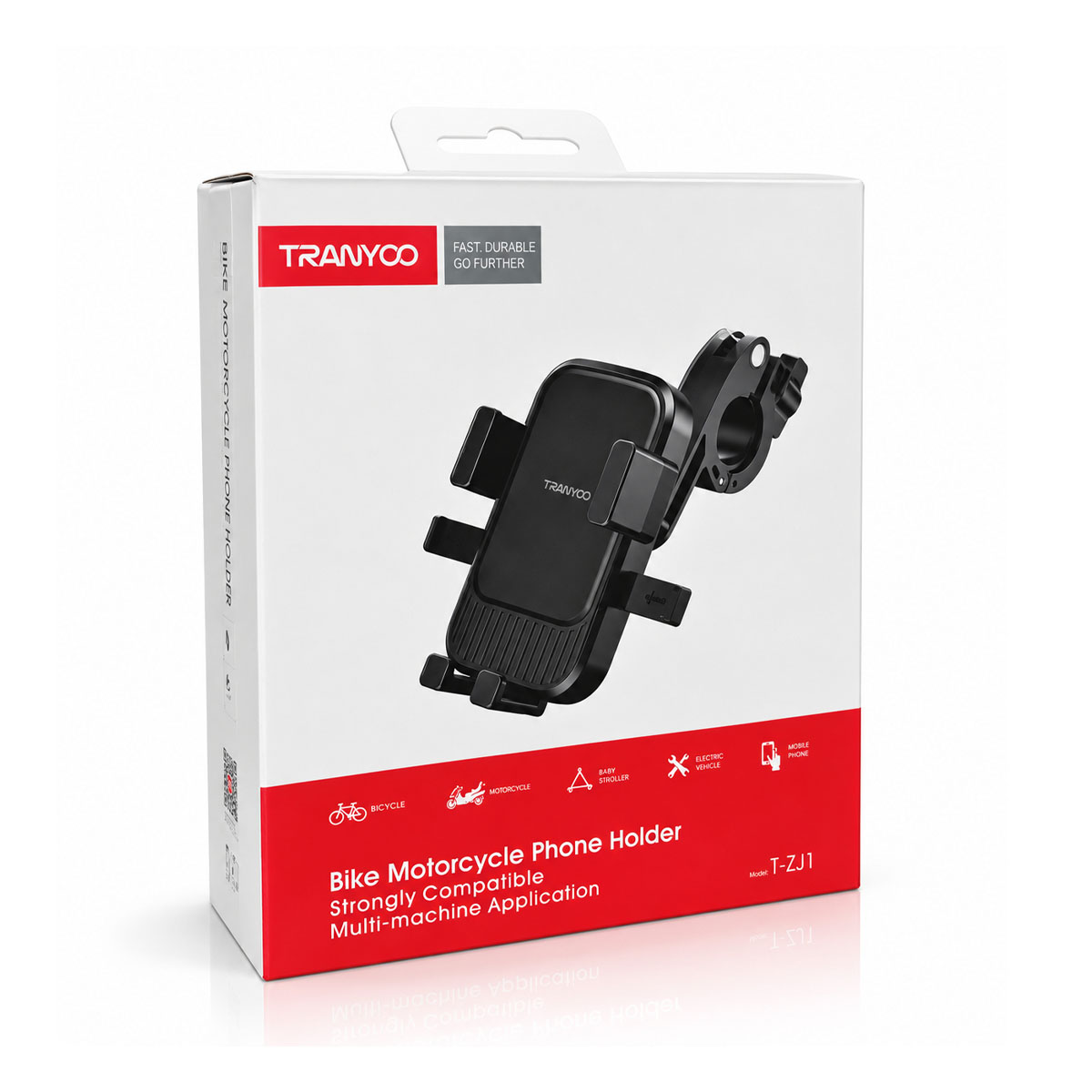 SOPORTE PARA CELULAR DE MOTO Y BICICLETA AJUSTABLE PARA MANILLAR - 6