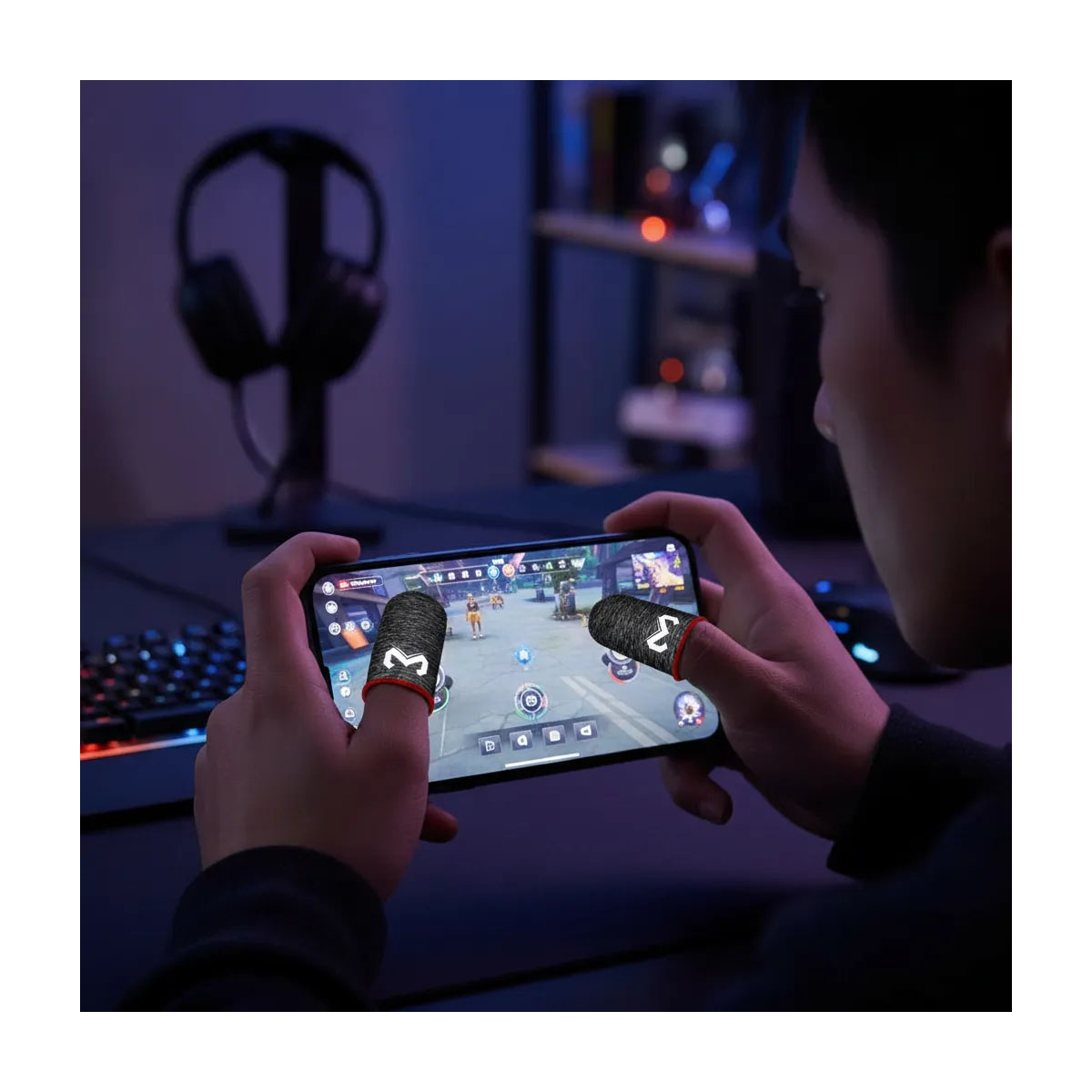 DEDALES GAMER PREMIUM MEMO FIBRA ANTISUDOR OFERTA X 10 DEDOS - 6