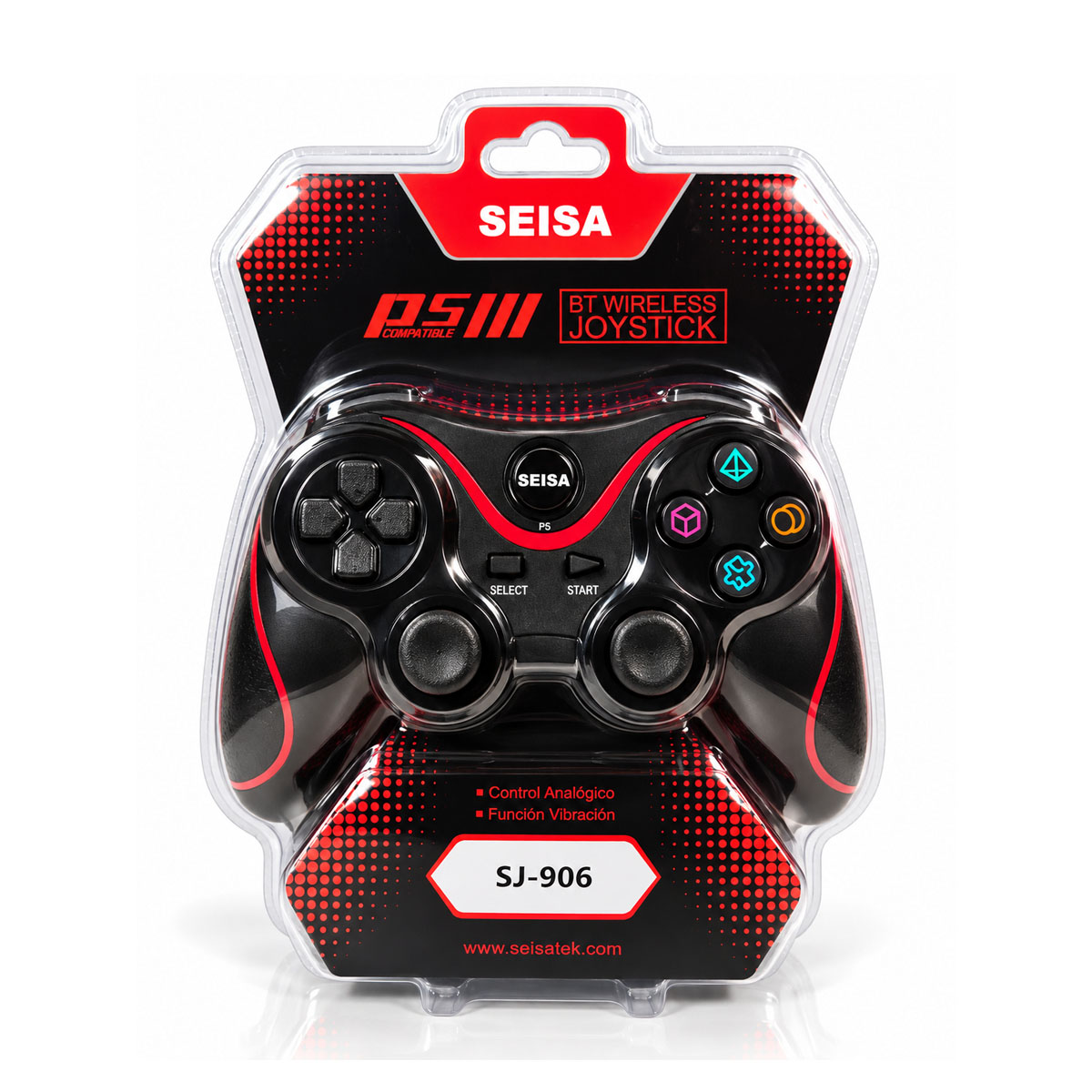 CONTROL JOYSTICK PARA PS3 PLAY 3 CON VIBRACION - 5