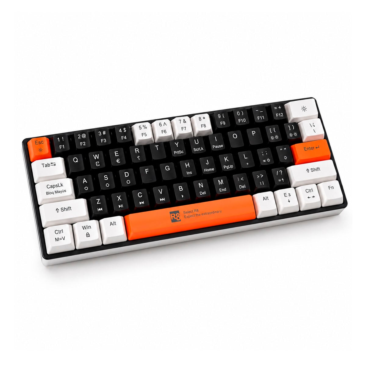 TECLADO MECÁNICO GAMER RGB 60% CONEXIÓN USB CON 17 MODOS DE LUZ - 1