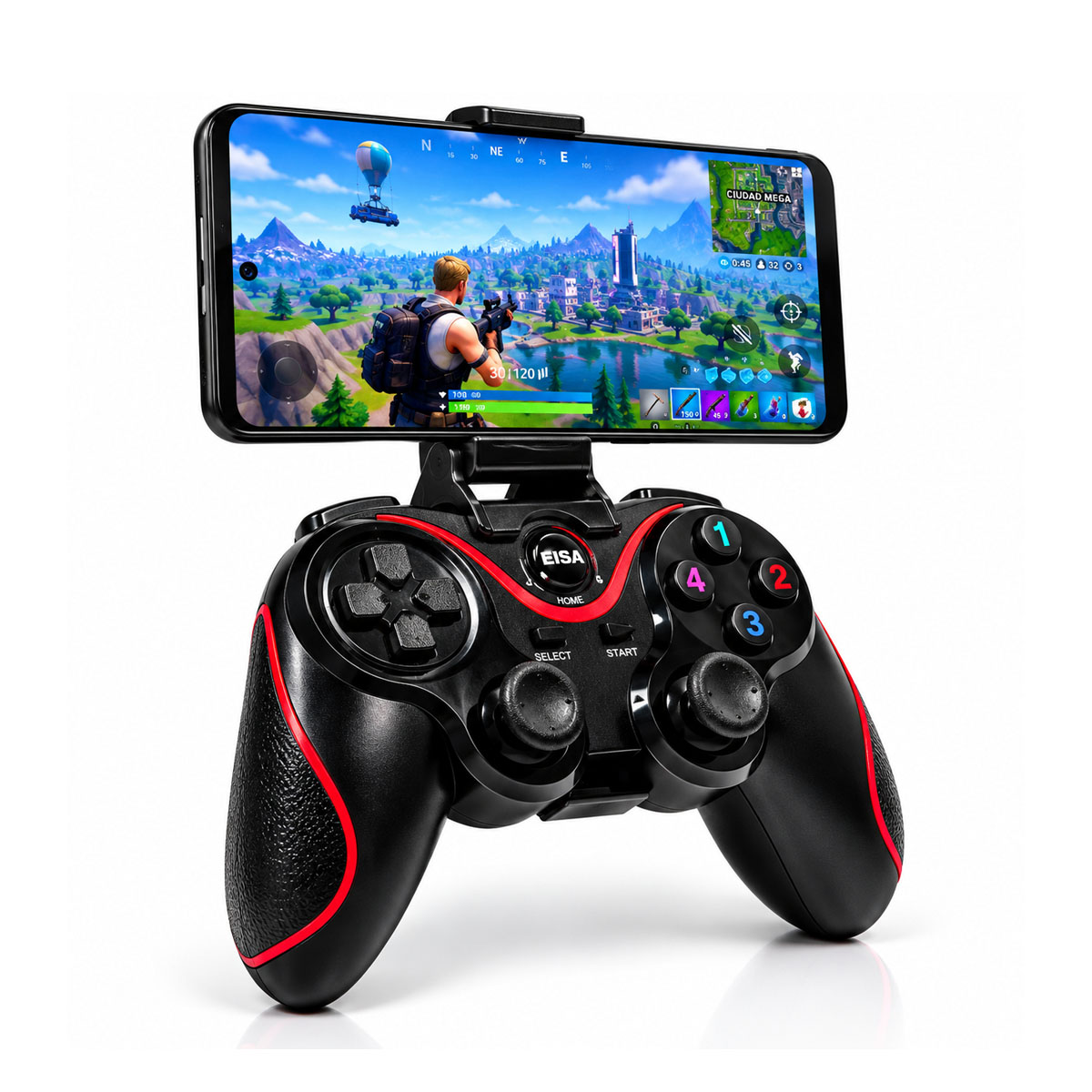 CONTROL JOYSTICK BLUETOOTH PARA TELÉFONO PC SWITCH Y PS3 SEISA - 6