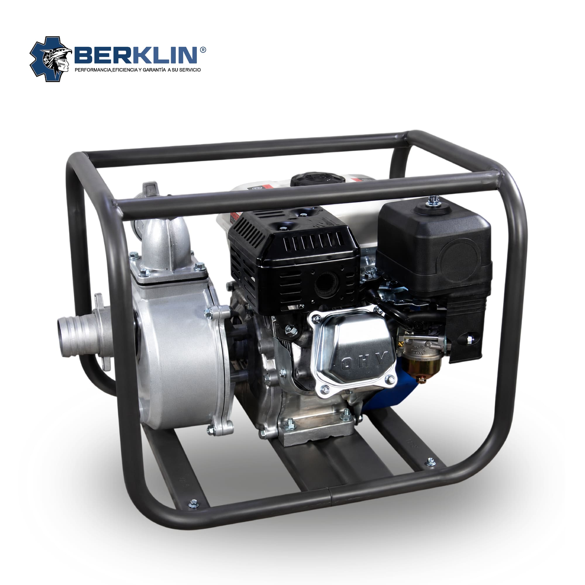 MOTOBOMBA BERKLIN BKL-20CXY GASOLINA 2 PULGADAS SUCCION SALIDA 6.5 HP - 4