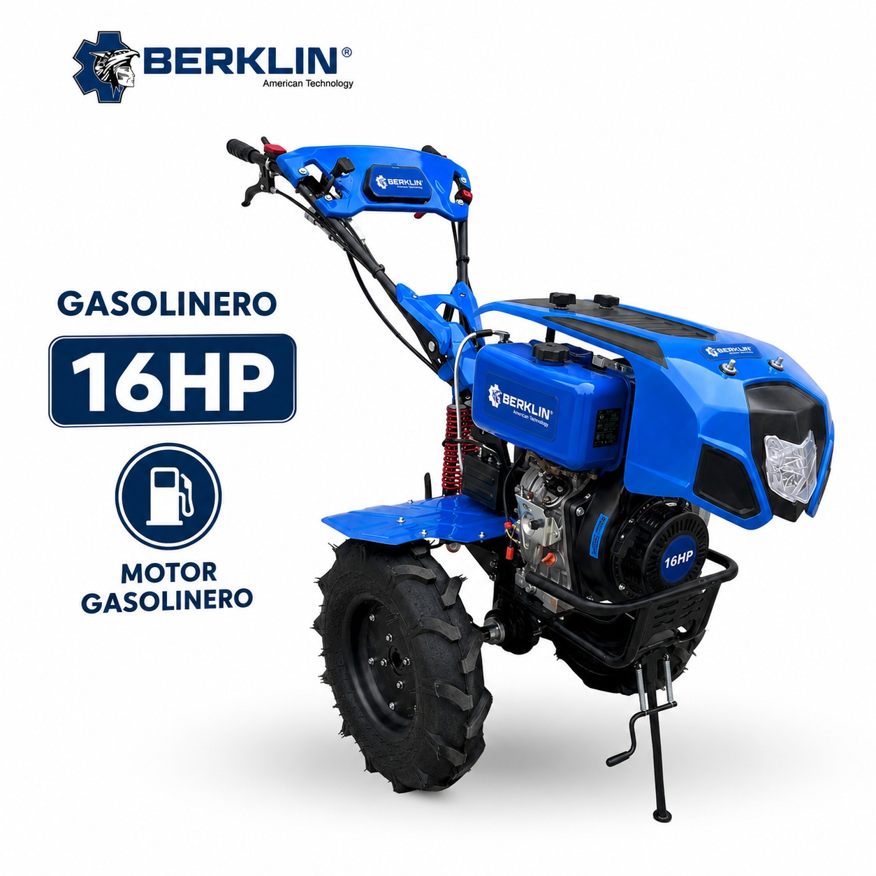 MOTOCULTOR CON MOTOR GASOLINERO DE 16 HP - 1