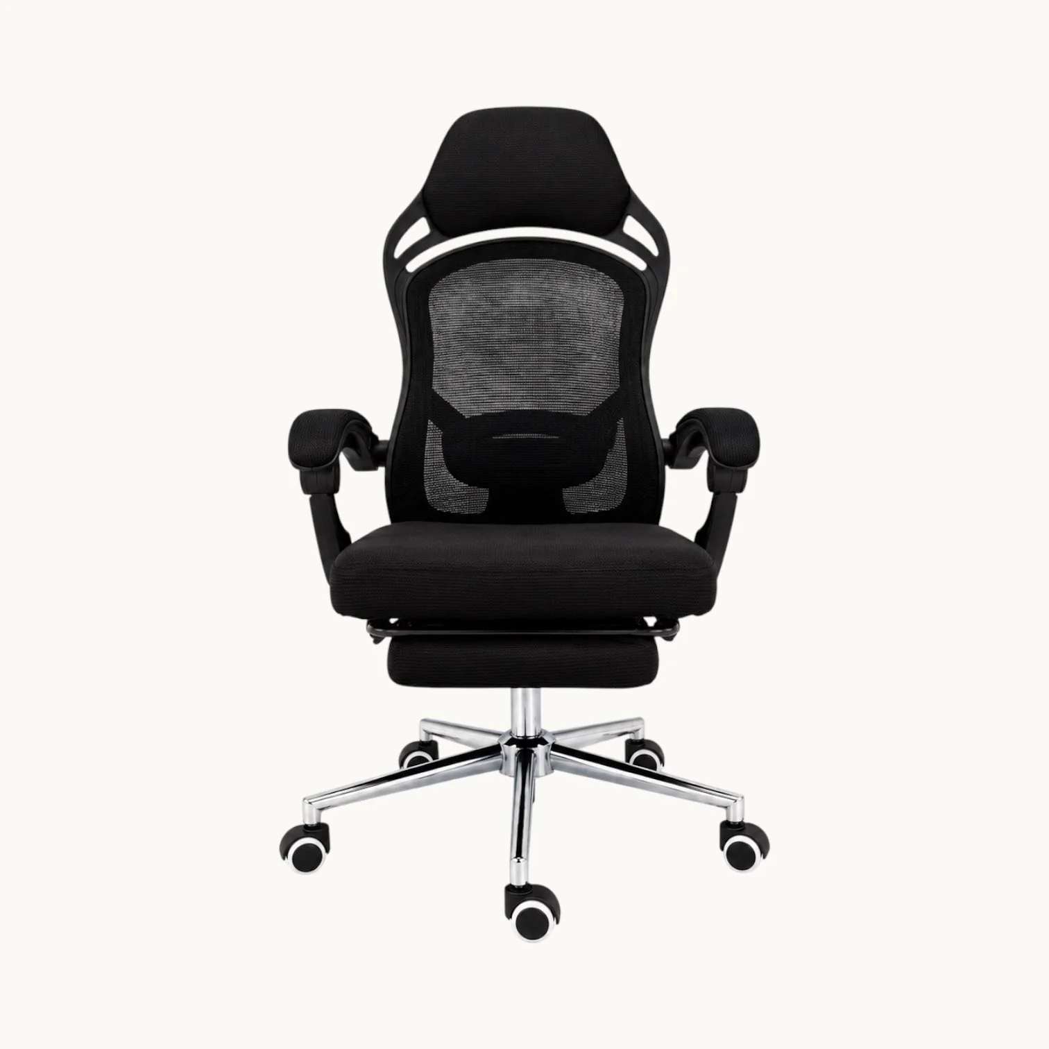 SILLA DE OFICINA RECLINABLE CON REPOSAPIES ERGO - 1