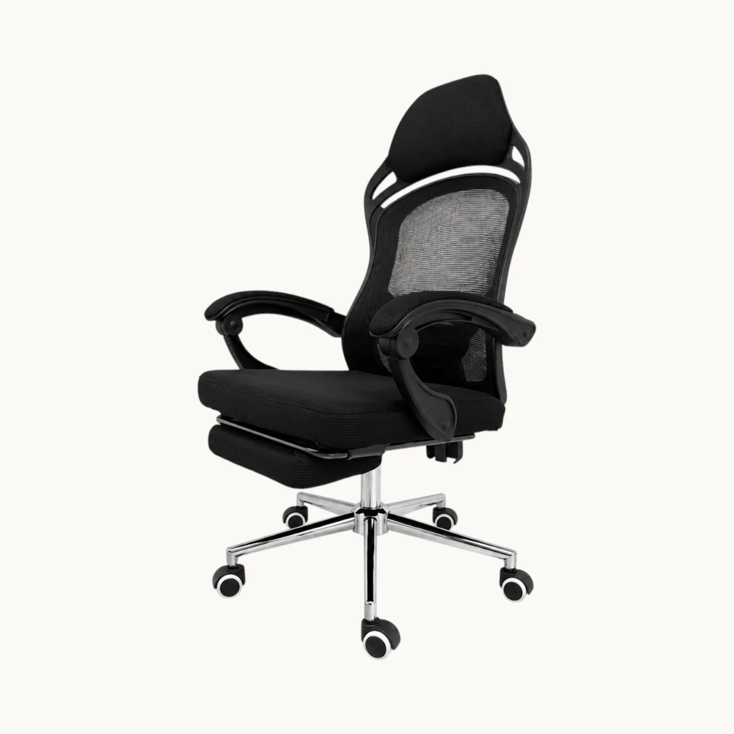 SILLA DE OFICINA RECLINABLE CON REPOSAPIES ERGO - 2